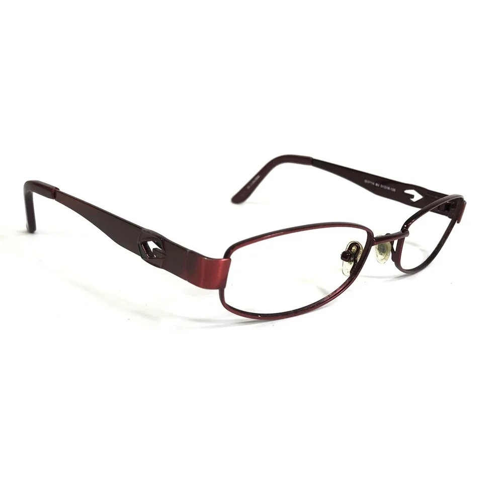 Guess Eyeglasses Frames GU2214 BU Red Rectangular Full Rim 51-18-135